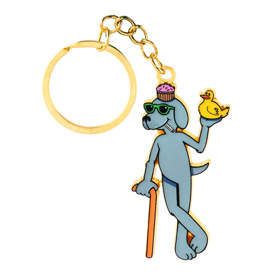 Clyde Moop Enamel Metal Keychain