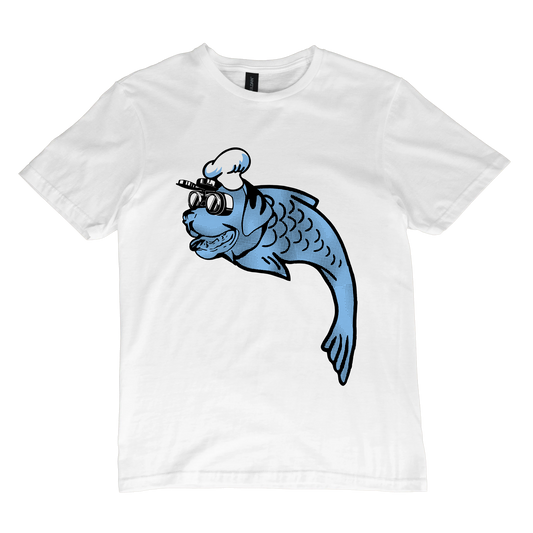 Clyde Chef Blue Fish T-Shirt