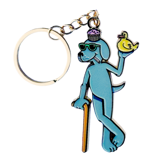 Clyde Moop Enamel Metal Keychain